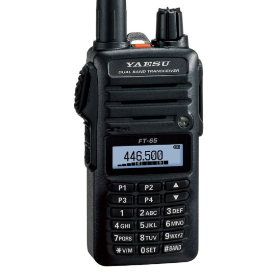 YAESU FT-65E – Radio VHF/UHF 5W robuste | Autonomie 25h & IP54