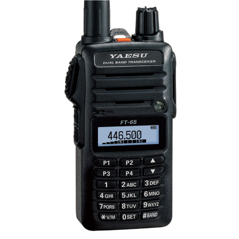 YAESU FT-65E – Radio VHF/UHF 5W robuste | Autonomie 25h & IP54