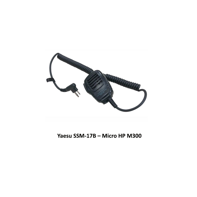 Yaesu SSM-17B – Micro HP M300 pour FT65E, FT4X, G15, G18 | Accessoire Radio parapente-puydedome-shop.fr