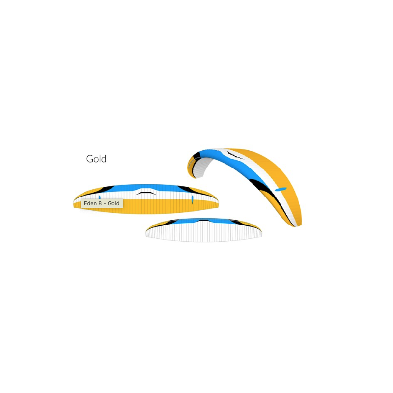 Mac Para Eden 8 – Parapente EN-B Hi-End performant et semi-light | Parapente Puy de Dôme Shop