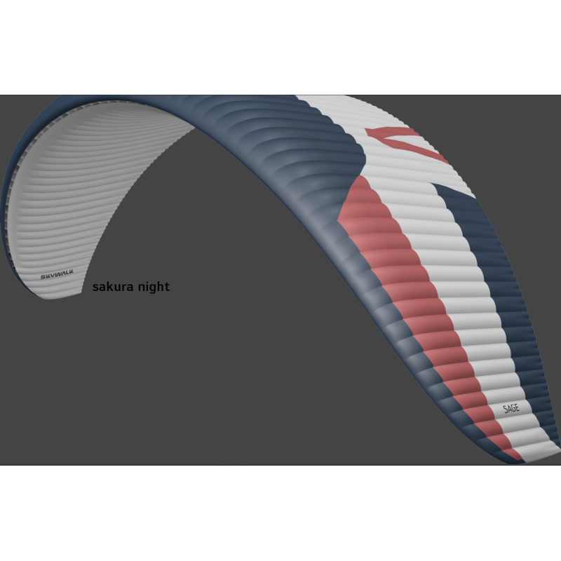 Skywalk SAGE – Voile EN-C 2 lignes ultralégère | Hike&Fly & Cross | parapente-puydedome-shop.fr