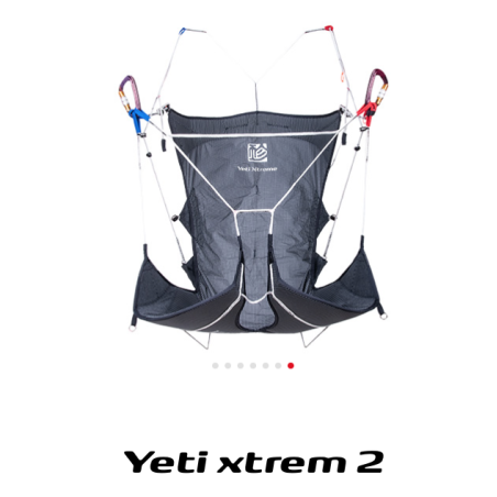 Yeti Xtrem 2 – Sellette Ultralight 260g Gin Gliders | Marche & Vol