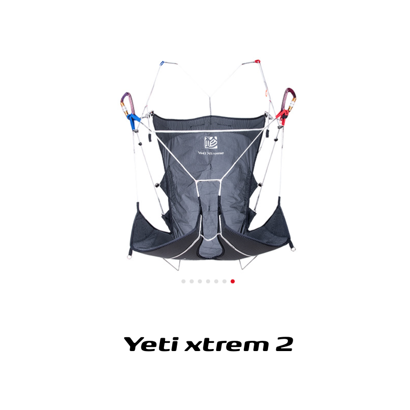 Yeti Xtrem 2 – Sellette Ultralight 260g Gin Gliders | Marche & Vol