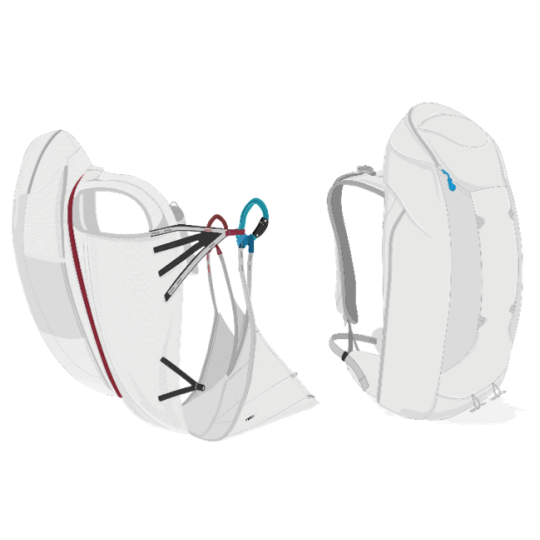 NEO Stringpack 2.0 – Sellette Hike & Fly Ultralight | 55L Marche & Vol