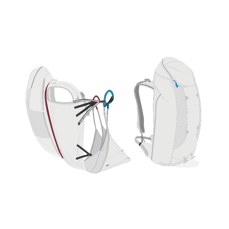 NEO Stringpack 2.0 – Sellette Hike & Fly Ultralight | 55L Marche & Vol
